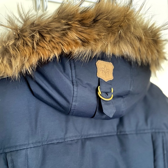 Mackage Jacket DIXON 2-in-1 Nordic Tech down bomber with natural fur, size 42 - Picture 4 of 6